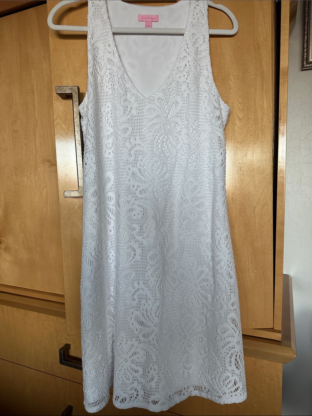 Lilly Pulitzer White Crochet Midi Dress